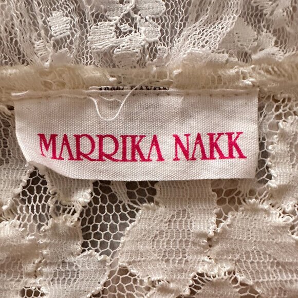 Marrika Nakk Womens Long Sleeve Lace Blouse with necklace. - Picture 4 of 4